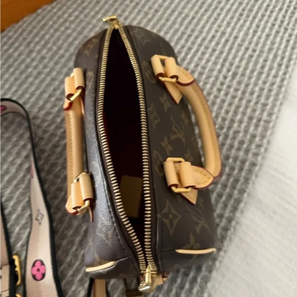 COPY - Louis Vuitton Mini Brown and Cream Monogram Bag - Picture 2 of 4